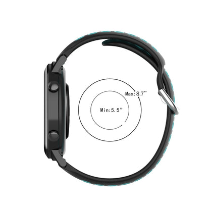 สายนาฬิกาข้อมือสายคล้องข้อมือกีฬาสองสีขนาด 20 มม, For Huawei Watch GT2 42MM, For Galaxy Watch Active2 / Active