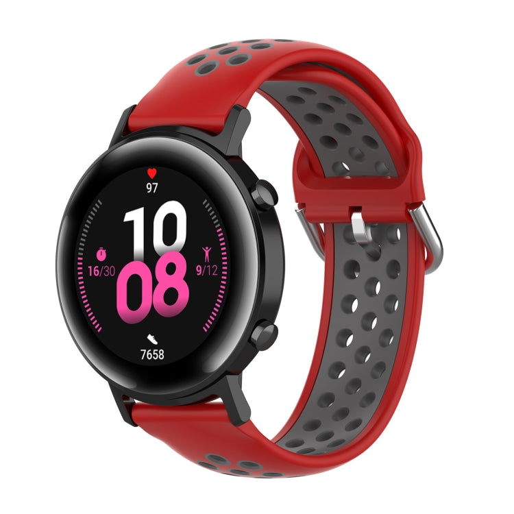 สายนาฬิกาข้อมือสายคล้องข้อมือกีฬาสองสีขนาด 20 มม, For Huawei Watch GT2 42MM, For Galaxy Watch Active2 / Active