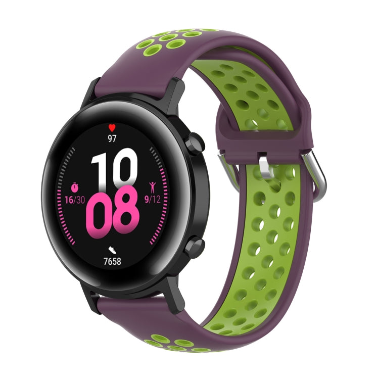 สายนาฬิกาข้อมือสายคล้องข้อมือกีฬาสองสีขนาด 20 มม, For Huawei Watch GT2 42MM, For Galaxy Watch Active2 / Active