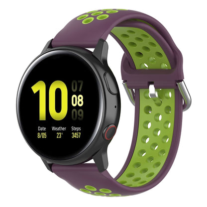 สายนาฬิกาข้อมือสายคล้องข้อมือกีฬาสองสีขนาด 20 มม, For Huawei Watch GT2 42MM, For Galaxy Watch Active2 / Active