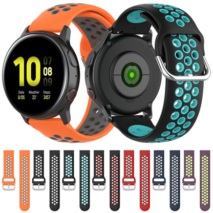 สายนาฬิกาข้อมือสายคล้องข้อมือกีฬาสองสีขนาด 20 มม, For Huawei Watch GT2 42MM, For Galaxy Watch Active2 / Active