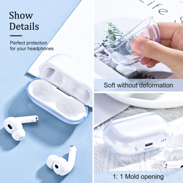 สำหรับ AirPods Pro 2 หูฟังเคส TPU โปร่งใส, For AirPods Pro 2