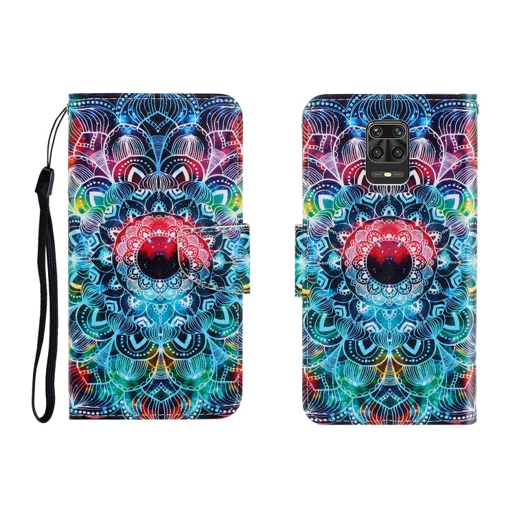 ซองหนังพลิกแนวนอนสีพร้อมตัวยึดและช่องเสียบการ์ดและกระเป๋าสตางค์, For Xiaomi Redmi Note 9 Pro