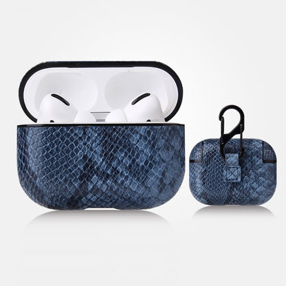 เคสหนัง PU ป้องกันการตกจากหนังงูพร้อมคาราบิเนอร์, For AirPods Pro, For AirPods 1 & 2