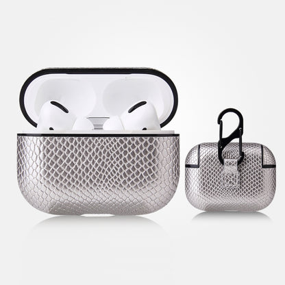 เคสหนัง PU ป้องกันการตกจากหนังงูพร้อมคาราบิเนอร์, For AirPods Pro, For AirPods 1 & 2