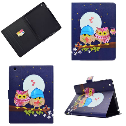 เคสขนนกแบบแบนกดซ้ายขวาแบบกดด้วยไฟฟ้าพร้อมฝาปิดปากกาฟังก์ชั่นการนอนหลับ & ช่องใส่การ์ด & ที่ยึด, For iPad Air