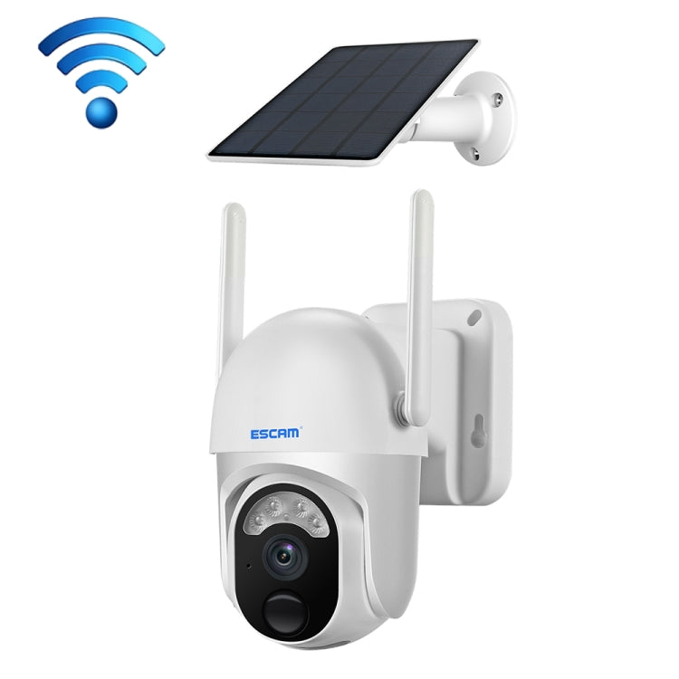 ESCAM QF103 3MP Cloud Storage PT WIFI PIR Alarm IP กล้อง พร้อมแผงโซลาร์เซลล์ แบตเตอรี่ รองรับ Night Vision สีเต็มรูปแบบและเสียงสองทาง, QF103