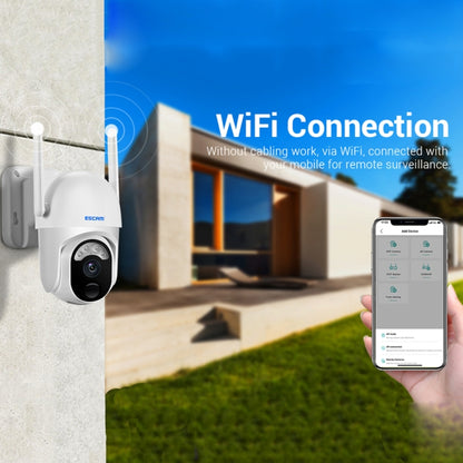ESCAM QF103 3MP Cloud Storage PT WIFI PIR Alarm IP กล้อง พร้อมแผงโซลาร์เซลล์ แบตเตอรี่ รองรับ Night Vision สีเต็มรูปแบบและเสียงสองทาง, QF103