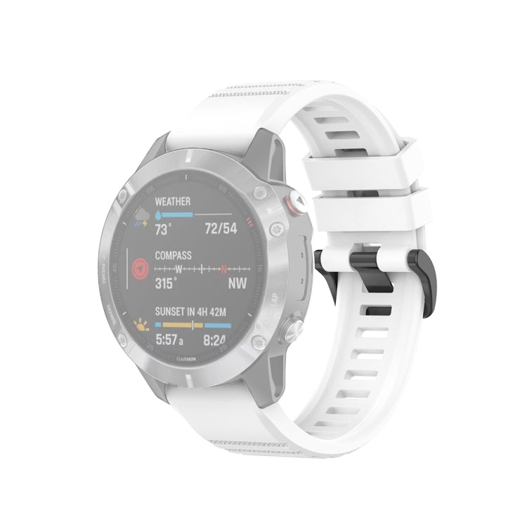 สำหรับ Garmin Fenix 6 22mm Quick Release สายรัดข้อมือพื้นผิวอย่างเป็นทางการ, with Plastic Button