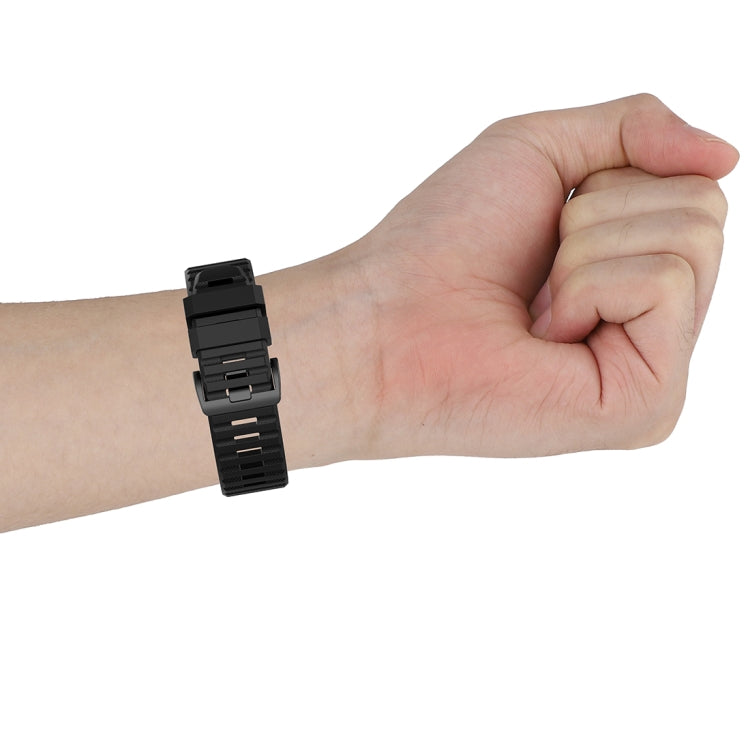 สำหรับ Garmin Fenix 6 22mm Quick Release สายรัดข้อมือพื้นผิวอย่างเป็นทางการ, with Plastic Button