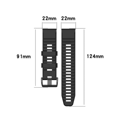 สำหรับ Garmin Fenix 6 22mm Quick Release สายรัดข้อมือพื้นผิวอย่างเป็นทางการ, with Plastic Button