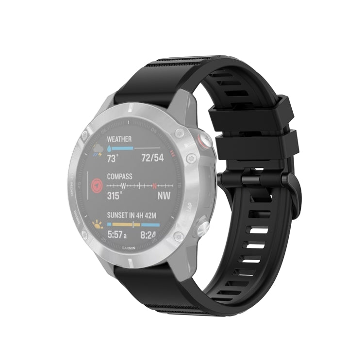 สำหรับ Garmin Fenix 6 22mm Quick Release สายรัดข้อมือพื้นผิวอย่างเป็นทางการ, with Plastic Button