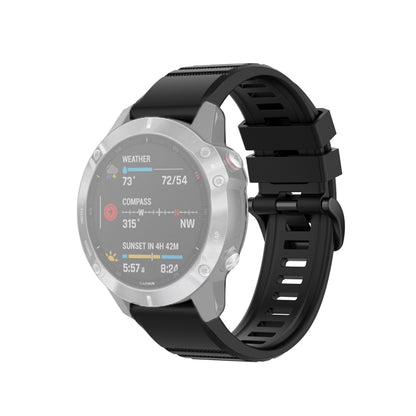 สำหรับ Garmin Fenix 6 22mm Quick Release สายรัดข้อมือพื้นผิวอย่างเป็นทางการ, with Plastic Button