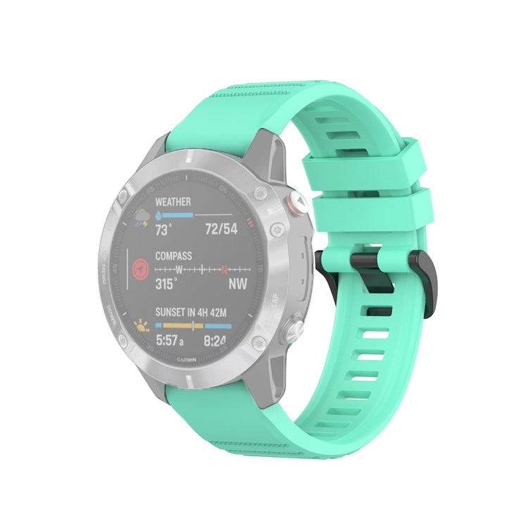 สำหรับ Garmin Fenix 6 22mm Quick Release สายรัดข้อมือพื้นผิวอย่างเป็นทางการ, with Plastic Button