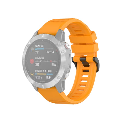 สำหรับ Garmin Fenix 6 22mm Quick Release สายรัดข้อมือพื้นผิวอย่างเป็นทางการ, with Plastic Button