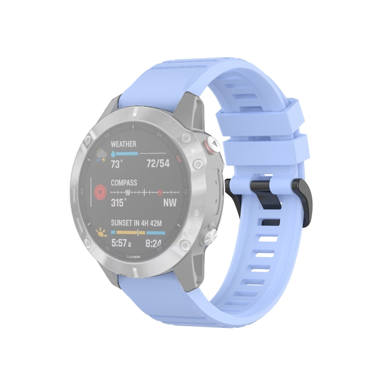 สำหรับ Garmin Fenix 6 22mm Quick Release สายรัดข้อมือพื้นผิวอย่างเป็นทางการ, with Plastic Button