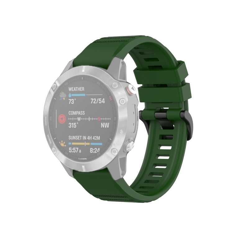 สำหรับ Garmin Fenix 6 22mm Quick Release สายรัดข้อมือพื้นผิวอย่างเป็นทางการ, with Plastic Button
