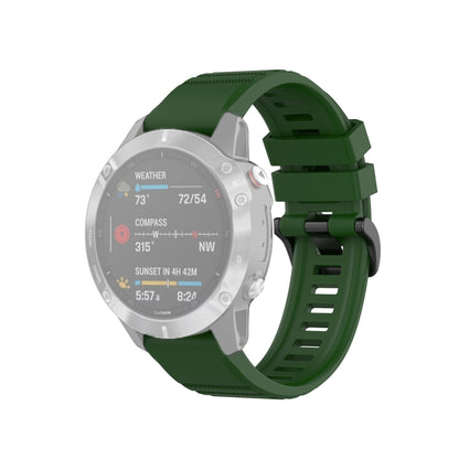สำหรับ Garmin Fenix 6 22mm Quick Release สายรัดข้อมือพื้นผิวอย่างเป็นทางการ, with Plastic Button