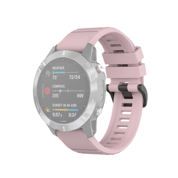 สำหรับ Garmin Fenix 6 22mm Quick Release สายรัดข้อมือพื้นผิวอย่างเป็นทางการ, with Plastic Button
