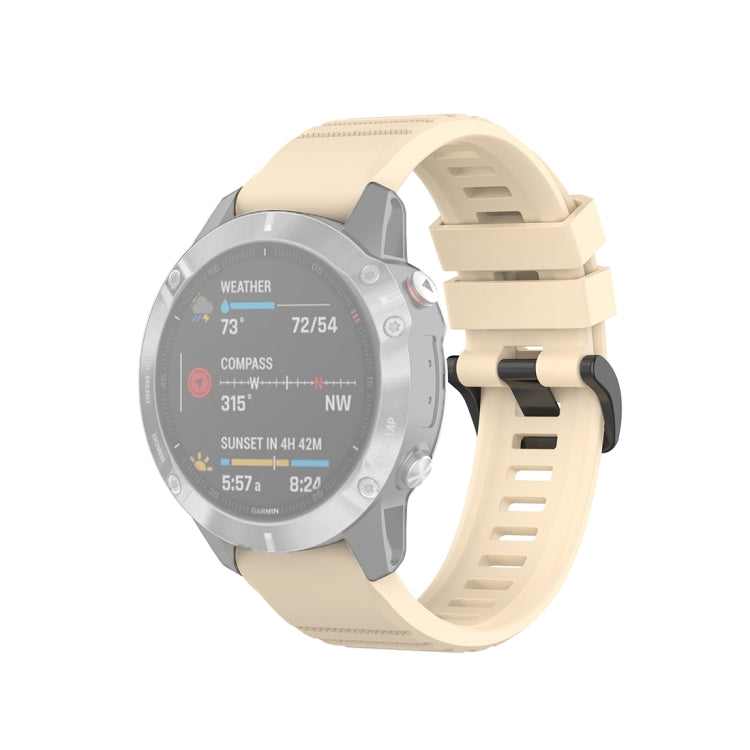 สำหรับ Garmin Fenix 6 22mm Quick Release สายรัดข้อมือพื้นผิวอย่างเป็นทางการ, with Plastic Button