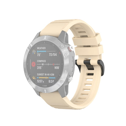 สำหรับ Garmin Fenix 6 22mm Quick Release สายรัดข้อมือพื้นผิวอย่างเป็นทางการ, with Plastic Button