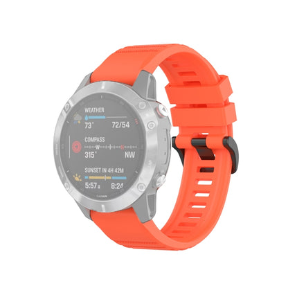 สำหรับ Garmin Fenix 6 22mm Quick Release สายรัดข้อมือพื้นผิวอย่างเป็นทางการ, with Plastic Button
