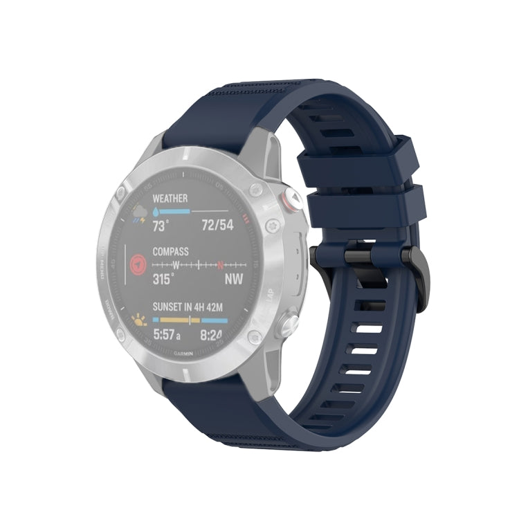 สำหรับ Garmin Fenix 6 22mm Quick Release สายรัดข้อมือพื้นผิวอย่างเป็นทางการ, with Plastic Button
