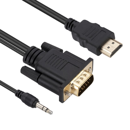 สายแปลง HDMI เป็น VGA พร้อมเสียง ยาว 1.8 ม, HDMI to VGA