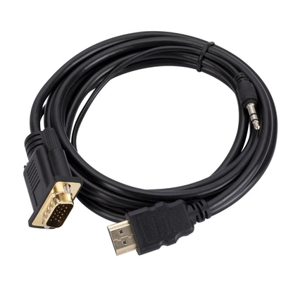 สายแปลง HDMI เป็น VGA พร้อมเสียง ยาว 1.8 ม, HDMI to VGA