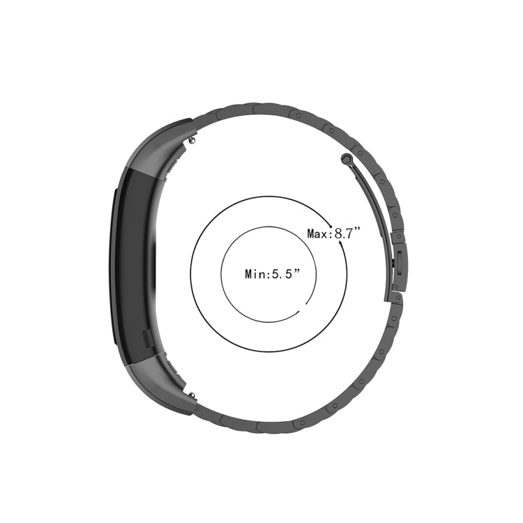 สำหรับ Huawei Band 4 Pro (TER-B29S) / Band 3 Pro (TER-B29) / Band 3 (TER-B09) สายนาฬิกาข้อมือเหล็กสามเม็ด, For Band 4 Pro