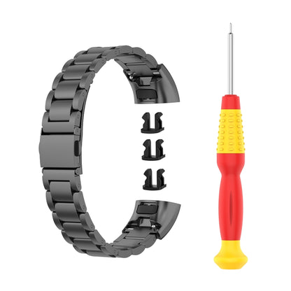 สำหรับ Huawei Band 4 Pro (TER-B29S) / Band 3 Pro (TER-B29) / Band 3 (TER-B09) สายนาฬิกาข้อมือเหล็กสามเม็ด, For Band 4 Pro