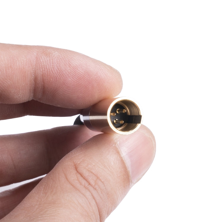 SB419M120-03 3.5 มม. ชายกับมินิ XLR 3pin สายสัญญาณเสียงชาย, ความยาว: 30 ซม., 3.5mm M to Mini XLR M