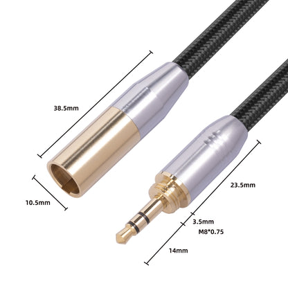 SB423M120-03 3.5 มม. ชายกับมินิ XLR 3pin สายสัญญาณเสียงชาย, ความยาว: 30 ซม., 3.5mm to Mini XLR