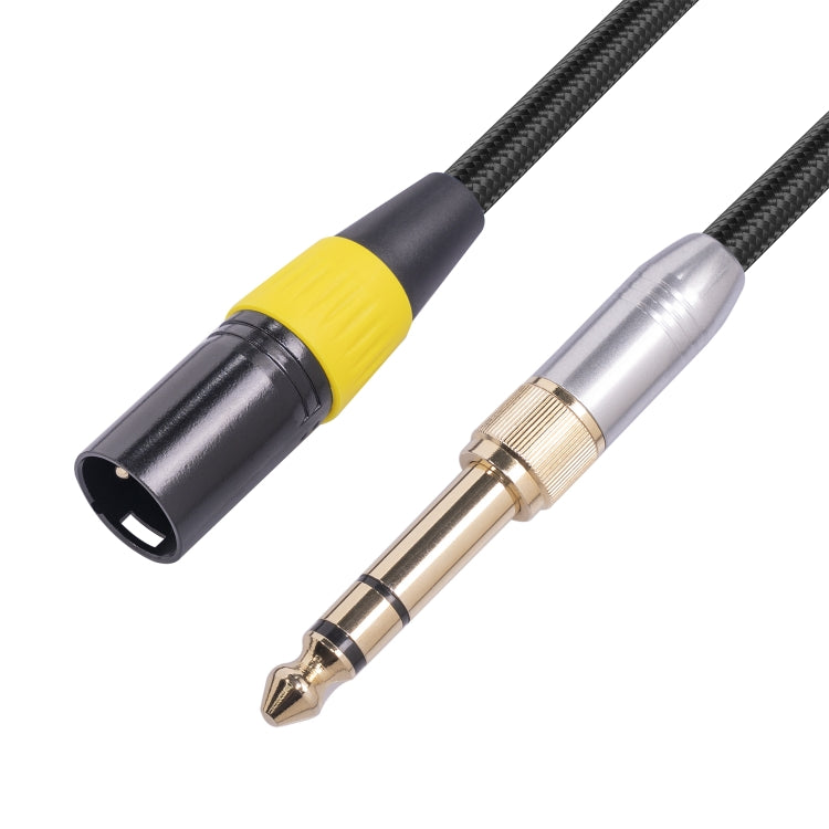 SB423K108-03 6.35 มม. + 3.5 มม. ชายกับสายสัญญาณเสียงชาย XLR 3pin ความยาว: 30 ซม., 6.35mm+3.5mm to XLR