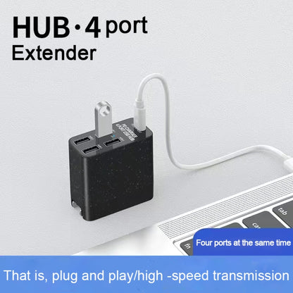 X83 65W เอาต์พุต USB-C / Type-C + 4 พอร์ต USB HUB PD Charger, US Plug, X83