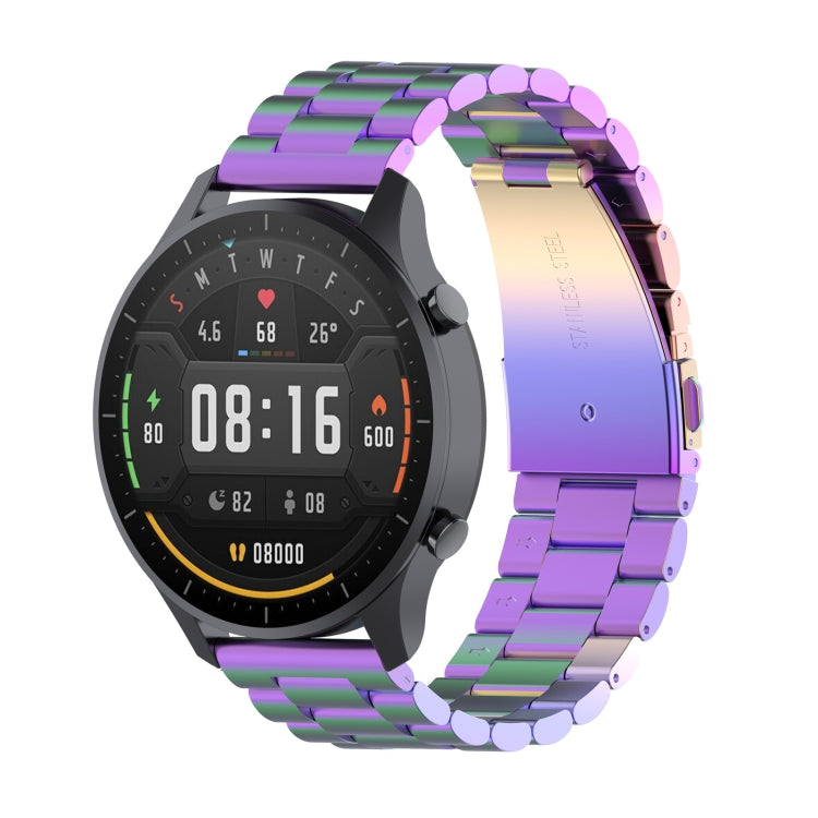 สำหรับ Xiaomi Watch Color 22mm Three Beads Steel Wrist Strap Watchband