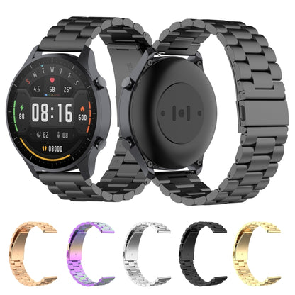 สำหรับ Xiaomi Watch Color 22mm Three Beads Steel Wrist Strap Watchband