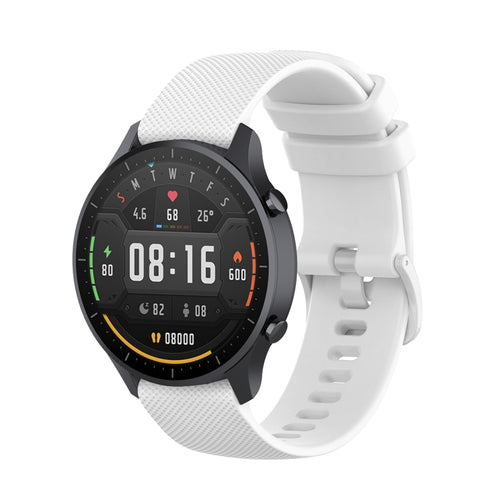 สำหรับ Xiaomi Watch Color 22mm Small Plaid Texture Silicone Wrist Strap Watchband, 22mm