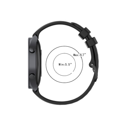 สำหรับ Xiaomi Watch Color 22mm Small Plaid Texture Silicone Wrist Strap Watchband, 22mm
