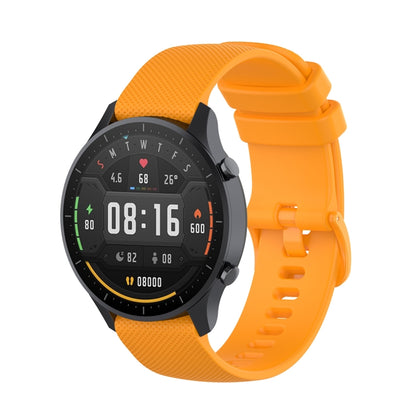 สำหรับ Xiaomi Watch Color 22mm Small Plaid Texture Silicone Wrist Strap Watchband, 22mm