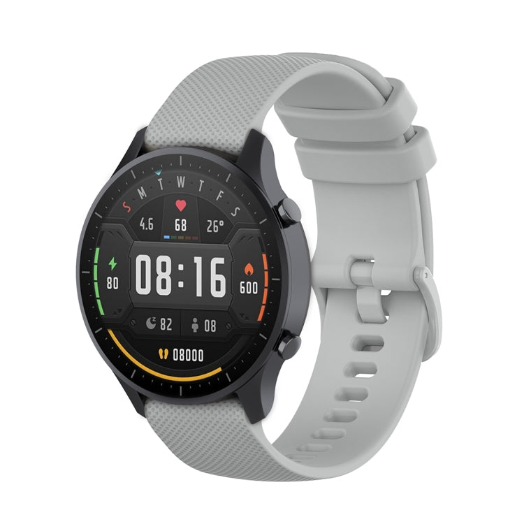 สำหรับ Xiaomi Watch Color 22mm Small Plaid Texture Silicone Wrist Strap Watchband, 22mm