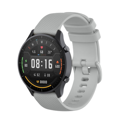 สำหรับ Xiaomi Watch Color 22mm Small Plaid Texture Silicone Wrist Strap Watchband, 22mm