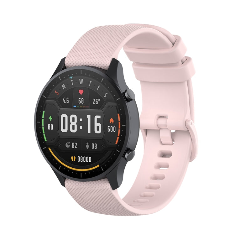 สำหรับ Xiaomi Watch Color 22mm Small Plaid Texture Silicone Wrist Strap Watchband, 22mm