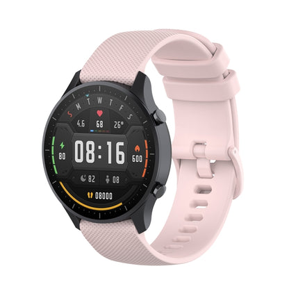 สำหรับ Xiaomi Watch Color 22mm Small Plaid Texture Silicone Wrist Strap Watchband, 22mm