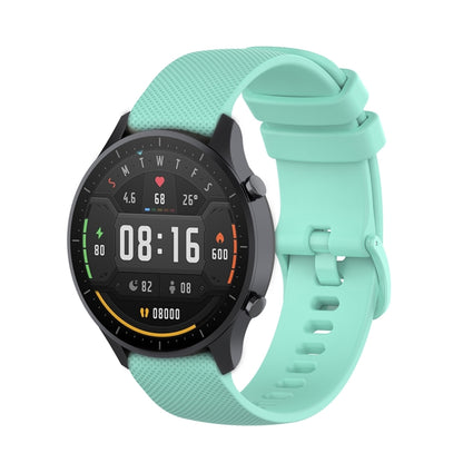 สำหรับ Xiaomi Watch Color 22mm Small Plaid Texture Silicone Wrist Strap Watchband, 22mm
