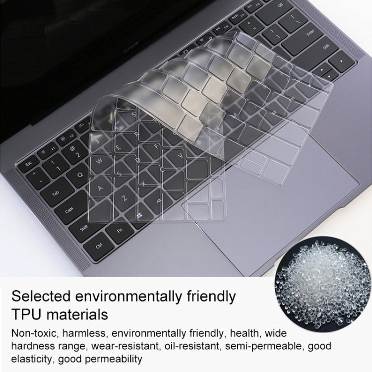 ฟิล์มป้องกันแป้นพิมพ์แล็ปท็อป TPU โปร่งใสและกันฝุ่น, For Huawei MateBook X Pro, For Huawei MateBook D 15.6 inch