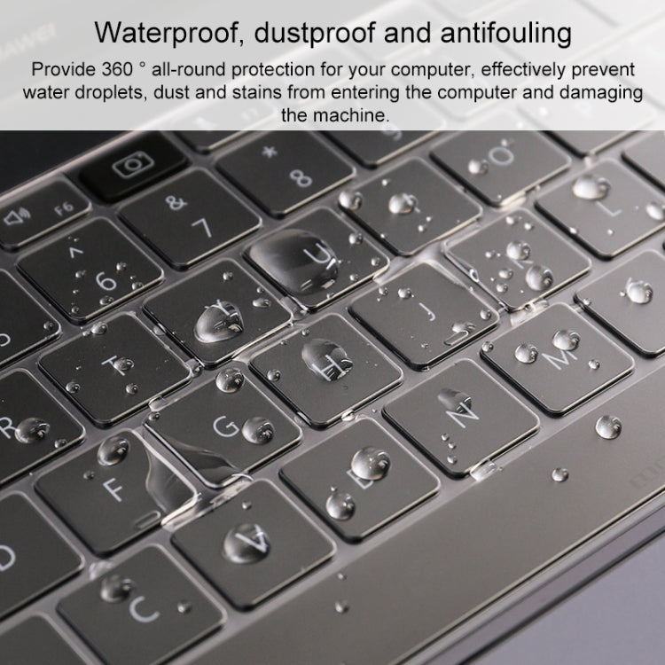 ฟิล์มป้องกันแป้นพิมพ์แล็ปท็อป TPU โปร่งใสและกันฝุ่น, For Huawei MateBook X Pro, For Huawei MateBook D 15.6 inch