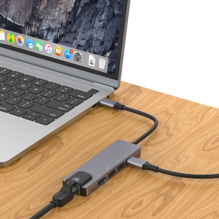 Onten OTN-UC920S USB-C / Type-C สถานีเชื่อมต่อฮับมัลติฟังก์ชั่นแบบพกพา, OTN-UC920S