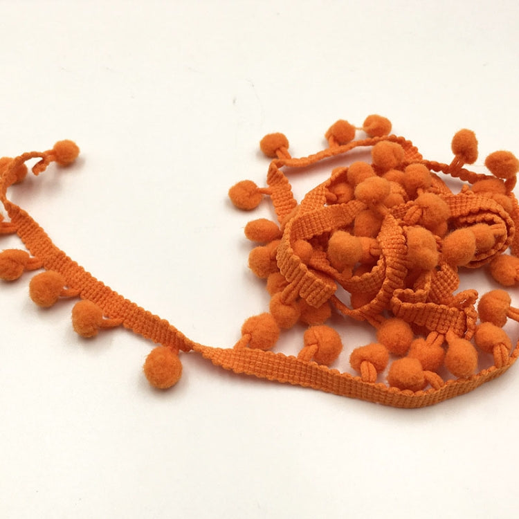 20 หลา Pompom ริบบิ้นลูกไม้ลูกขนตัดสำหรับงานฝีมือ DIY ผ้าม่านบ้านตกแต่งเสื้อผ้าอุปกรณ์เย็บผ้า, 1CM