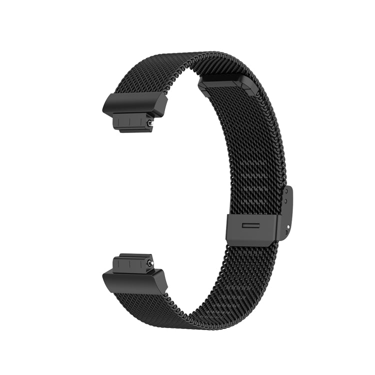 สายนาฬิกาข้อมือตาข่ายโลหะสแตนเลสสำหรับ Fitbit Inspire / Inspire HR / Ace 2, Size: L